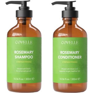 Covelle - Rozemarijn shampoo en conditioner - Rosemary - anti roos - haarverzorging - minoxidil alternatief - Voordeelverpakking