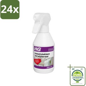 HG Zweetvlekkenverwijderaar 250 ml - Voordeelverpakking - 24 stuks - Zweetvlekken verwijderen - Deodorantvlekken verwijderen