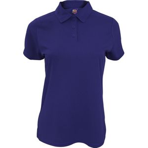 Fruit Of The Loom Polo Dames Vochtafvoerende Performance Poloshirt (Donker Marine)