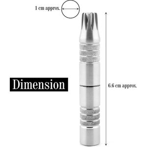 Duitse Roestvrij stalen reistrimset voor neus, oren, haar en nagels - Body Tools Neustrimmer