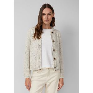 s.Oliver Gebreid vest  crème / grijs