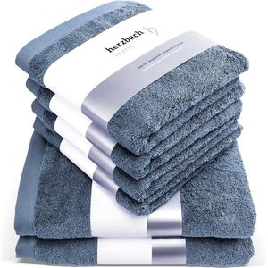 handdoekenset ,douchehanddoeken - washandjes / 100% badstof katoen| premium kwaliteit | antraciet