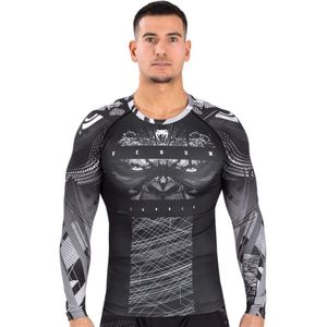 Venum Gorilla Jungle Rash Guard L/S Zwart Wit - S