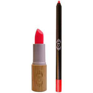 Cosm.Ethics Bar Lipstick Lippotlood Set Glossy - Roze Rood - Duurzaam vegan
