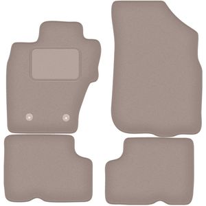 Beige veloursmatten voor: Dacia Duster I 4WD SUV (2010-2018)