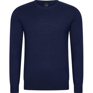 Mario Russo Ronde Hals Pullover - Trui Heren - Sweater Heren - Navy - XL