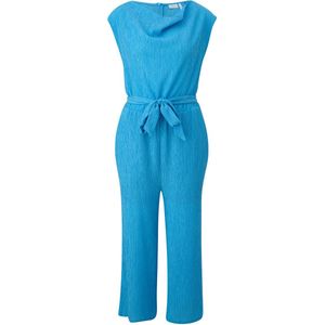 Jumpsuit - Effen - Lang/maxi - Mouwloos - Ritssluiting - Watervalhals