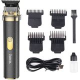 Hoco Tondeuse - Tondeuse Mannen - Trimmer - Baardtrimmer - Baardtrimmer Mannen - USB Oplaadbaar - Ruis Onderdrukking - Stainless Steel - Cadeau -Zwart