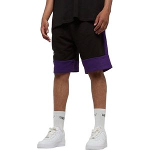 New Era NBA Colour Block Short Lakers 60416375, Mannen, Zwart, Shorts, maat: XL