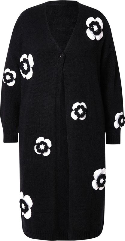 MIAMODA Gebreid vest  zwart