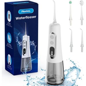 Flexivo Waterflosser - Monddouche - Draadloos - Elektrisch Flosapparaat - 9 Standen - Wit