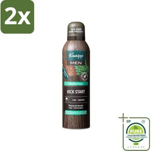 Kneipp Douche Foam Men 200 ml - Voordeelverpakking - 2 stuks - Douchefoam - Ceder
