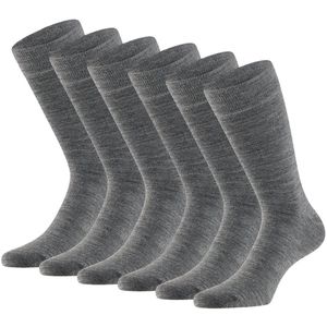 Apollo Merinowollen Sokken 6-pack Medium Grey Melange