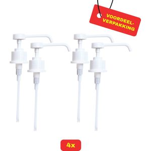 4x - Doseerpomp Hartmann - long nozzle - voor 350/500 ml BODE flacon - Voordeelverpakking!