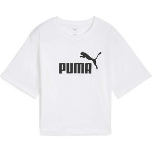 Puma Ess Cropped T-Shirt Nr. 1 Relaxed Tee Logo - Sportswear - Vrouwen