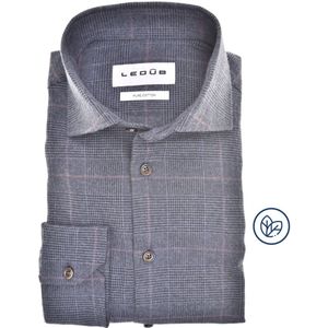 Ledûb overhemd modern fit mouwlengte 7 ruit
