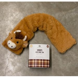 Aroma Home hot-Pack highland cow 58 cm - body wrap - magnetronkussen - warmteknuffel nek - nekwarmer - opwarmkussen voor in de magnetron