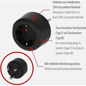 Equivera Internationale Stekker Adapter - Reisstekker - Universele Wereldstekker - Stekker Adapter - Internationale Reisstekker - Ideaal voor op reis!