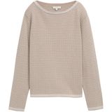 Tom Tailor - Regular Fit - Damespullover - Gestreept - Puur Katoen