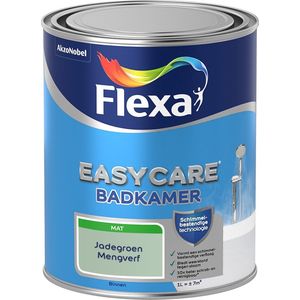 Flexa Easycare Muurverf - Badkamer - Mat - Mengkleur - Jadegroen - 1 liter