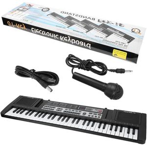 61 Toetsen Elektronisch Toetsenbord Digitale Piano met Microfoon voor Beginners - Jongens Meisjes .