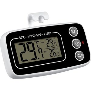Digitale Koelkast Thermometer met LCD Display - Waterdicht en Magnetisch - Voor Keuken en Thuis