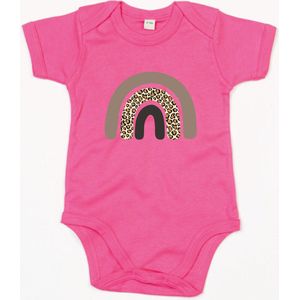 Rompertje Rainbow-Fuchsia-3-6 Maanden