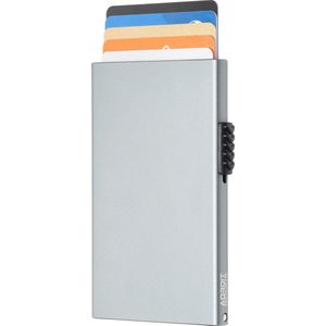 AdroitGoods Pasjeshouder 7 Pasjes Portemonnee - Creditcardhouder Met RFID Technologie - Aluminium/Grijs