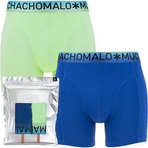 Muchachomalo - Heren Boxershorts Donkerblauw/Groen - L