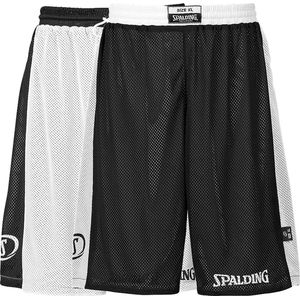 Spalding Essential Reversible Short Kinderen - Wit / Zwart | Maat: 128