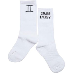 DEF - Zodiac Gemini Sokken - 47/50 - Wit