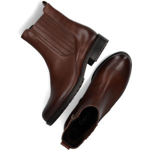 Gabor 792.1 Enkellaarsjes - Enkelboots met rits - Dames - Cognac - Maat 40,5