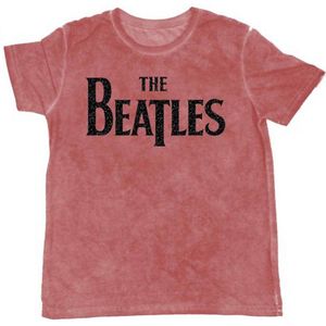 THE BEATLES - T-Shirt BurnOut Col - Logo Red - Men (S)