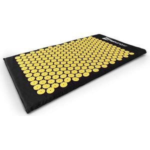Hop-Sport acupressuurmat Spijkermatten HS-C072AM nagelmat voor rustgevende ontspanning bij pijn, accupressure mat, afmetingen 70 x 41 x 2,5 cm, Geel