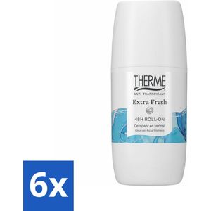 Therme - Extra Fresh 48H Roll-on - Anti-transpirant - Beschermend - 60ml - Voordeelverpakking - 6 stuks