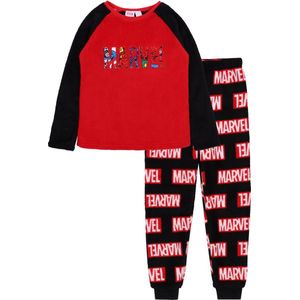Rood-zwarte warme pyjama voor jongens MARVEL
