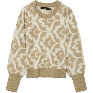 VERO MODA VMTARI LS O-NCK JACQUARD PULLOVER GA BOO Dames Trui - Maat XS