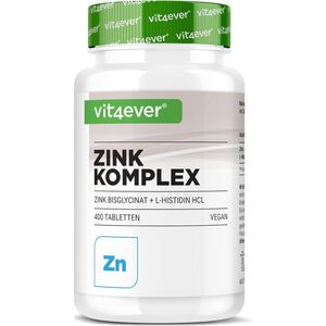 Zink - 25 mg - 400 Tabletten - Premium Zinkbisglycinaat van Albion - Hoge Biobeschikbaarheid