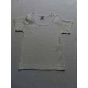 Petit Bateau - Meisje - Onder hemdje - Korte mouw- Wit - 2 jaar 86