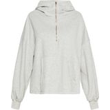 usha - BLUE LABEL - Sweatshirt - Lichtgrijs - Pofmouwen - Capuchon