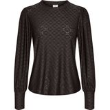 Jacqueline de Yong T-shirt Jdycathinka Bellsleeve Top Jrs 15320573 Chocolate Torte Dames Maat - XS