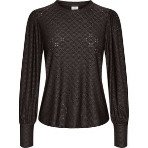 Jacqueline de Yong T-shirt Jdycathinka Bellsleeve Top Jrs 15320573 Chocolate Torte Dames Maat - XS