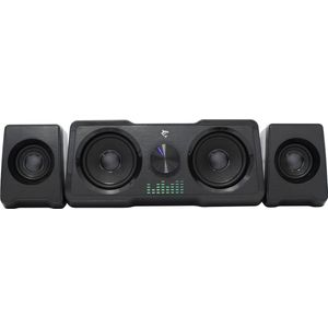 White Shark Mood 2.2 speakers met RGB verlichting - zwart