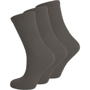 3 paar Naadloze damessokken - Antraciet - Maat 36-40 (Onesize)