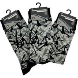 Deense pluche sokken kleur grijs -maat 43-46 set van 3 paar