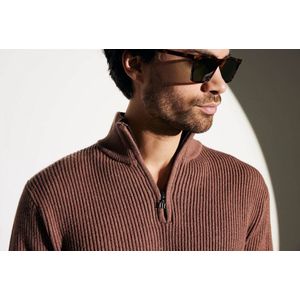 Tresanti BACCA Pullover with half zipper Light brown (TRKWHE084 - 401)