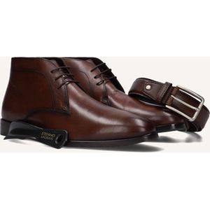Stefano Lauran - Veterschoenen - Bruin - Suède - Enkelhoog