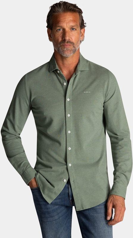 NZA - Groene katoenen overhemd