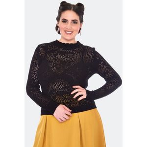 Voodoo Vixen Dames Gebreide trui - zwart - XS