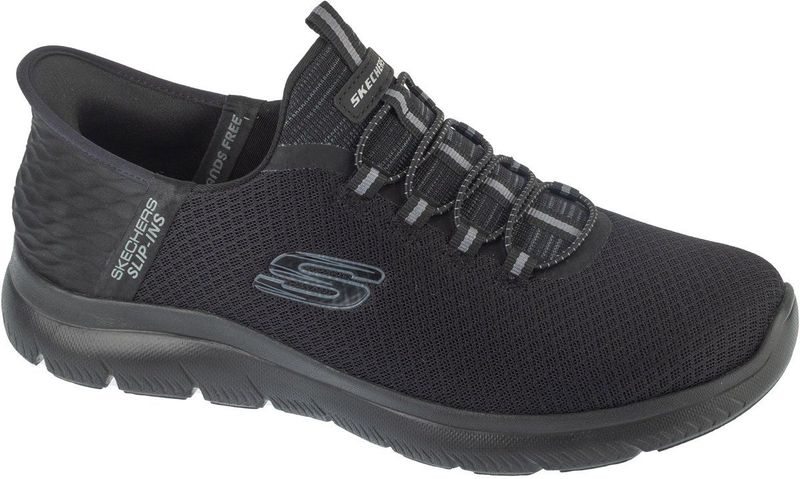 Skechers - D'LUX Walker - Sneakers - Zwart - Heren